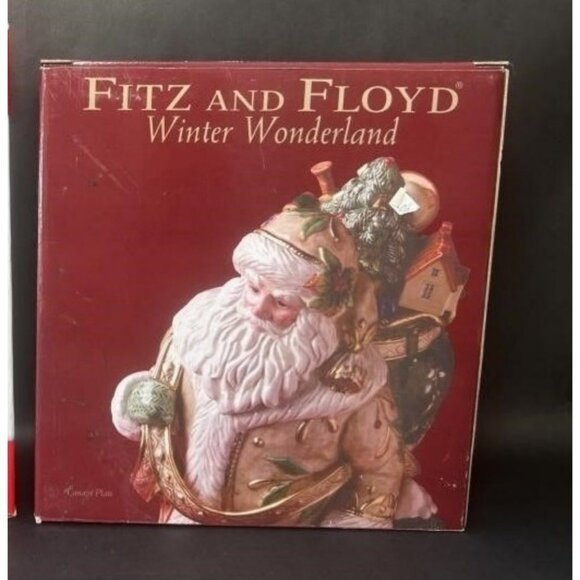 Fitz and Floyd Christmas Canapé Plate - Winter Wonderland - Picture 1 of 4